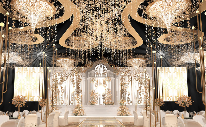 大祥花木兰喜事汇金色大厅效果展示